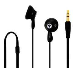 LOGIK Gelly LGELBLK16 Headphones - Black